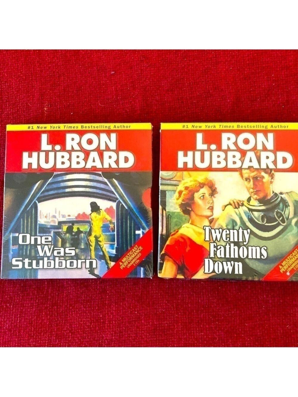 Bundle of 2 L. Ron Hubbard books on tape (CDs) Both unopened